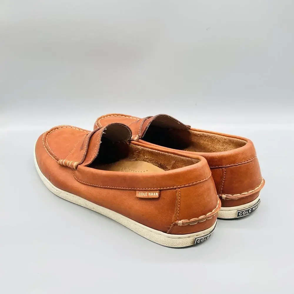 Cole Haan Shoes Mens 13 Brown Leather Penny Loafers Casual Sneakers Comfort